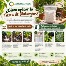 Cargar imagen en el visor de la galería, Tierra de Diatomeas 500gr | Insecticida natural + Guantes gratis