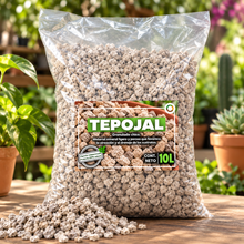 Cargar imagen en el visor de la galería, Tepojal Granulado Chico 10 L | Sustrato Mineral para Drenaje y Aireación