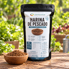 Cargar imagen en el visor de la galería, Harina de Pescado 350 g | Fertilizante Orgánico para Follaje y Crecimiento